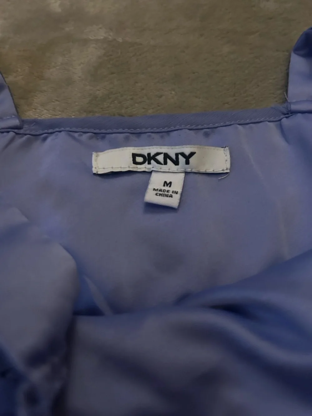DKNY Periwinkle Blue Sleeveless Ruffled Midi Dress Kids M